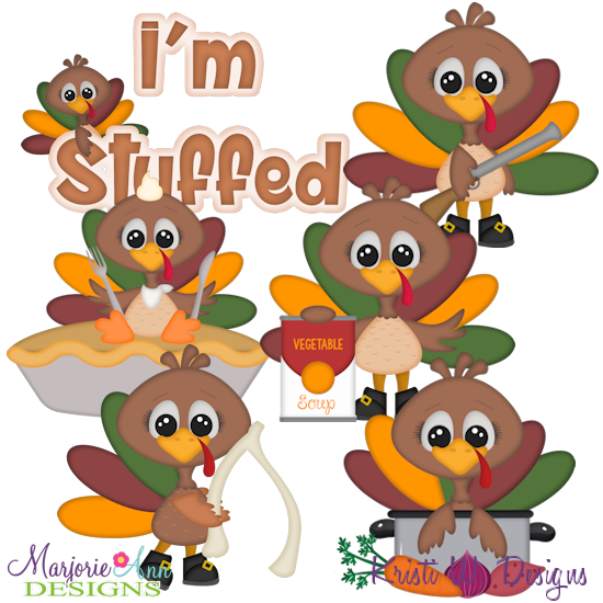 Turkey Time SVG Cutting Files Includes Clipart - Click Image to Close